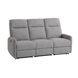VONSILD recliner sofa 3-pers l.grátt