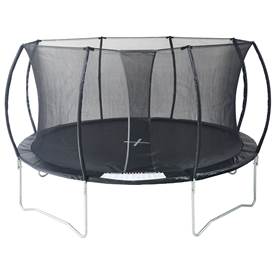 FALK Ø426cm trampolin v/sikkerheitsnet svart