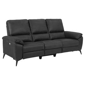 RANA el-recliner sofa 3-pers svart